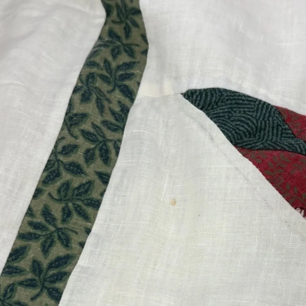 Holiday Quilt 84x84 Patchwork Christmas Star‎ Backing Cottage Grandma Farmhouse